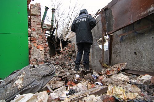 После взрыва возле воинской части в Харькове / фото УНИАН